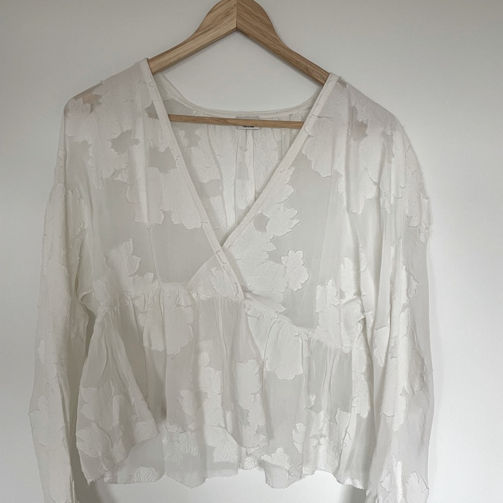 Aritiza, Wilfred Peplum Blouse